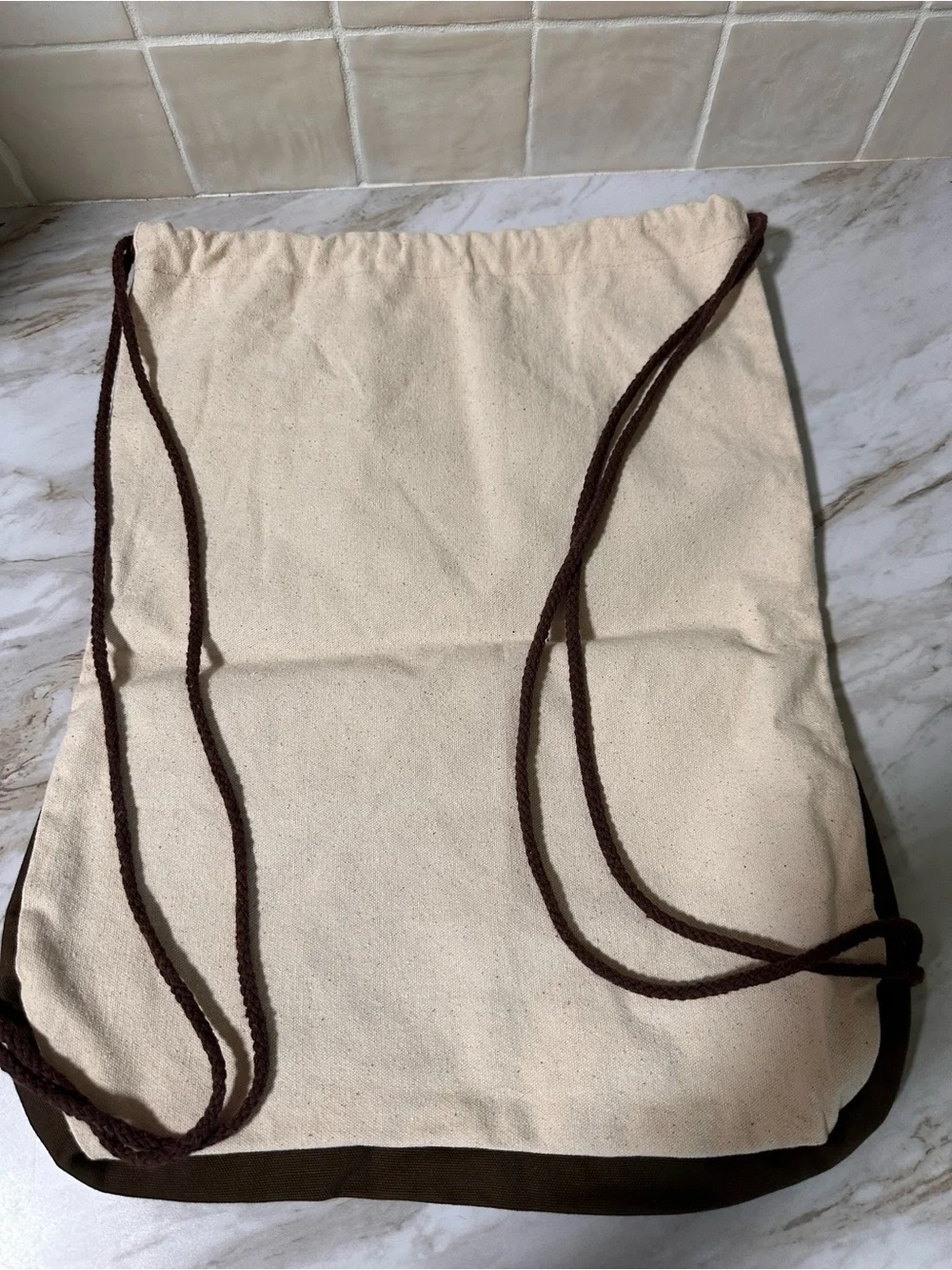 Nine Bear Drawstring Backpack SF Mercantile California Bear Print.